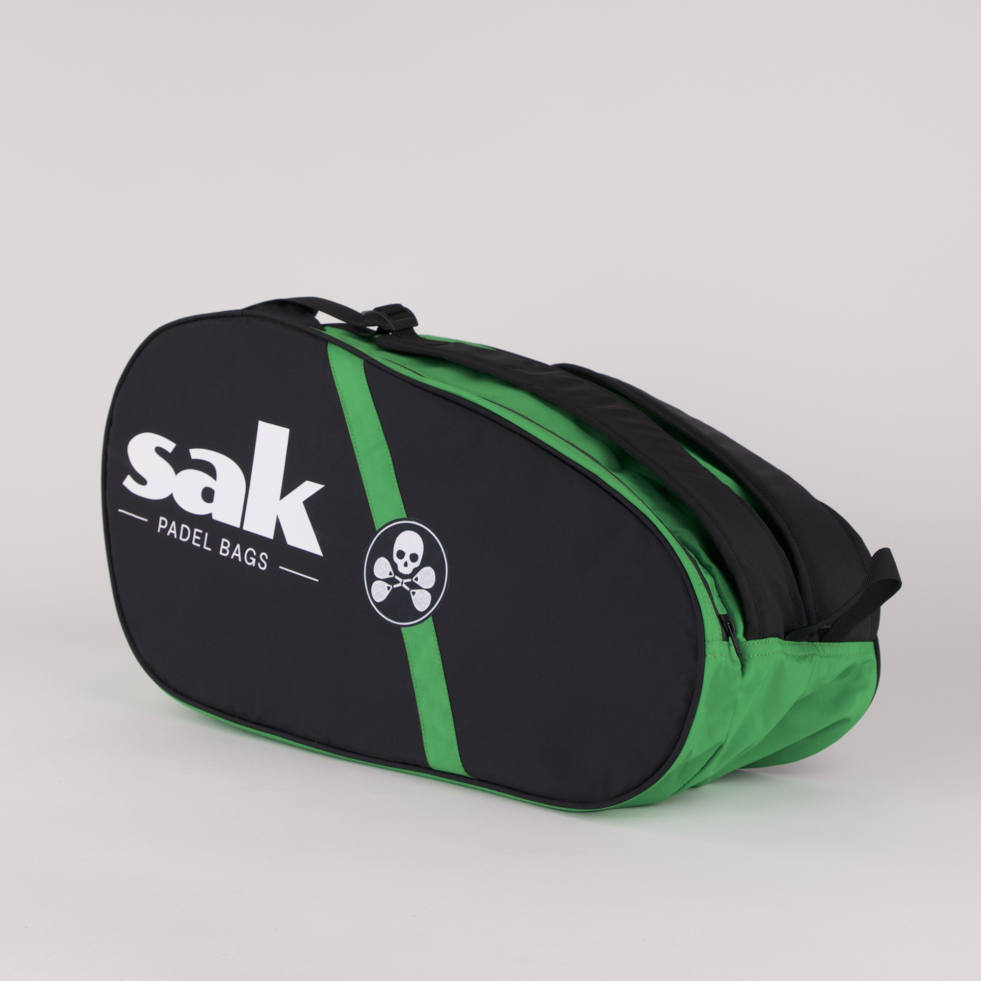 diagonal paletero negro con verde